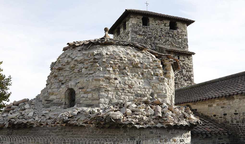 eglise Mélas séisme du Teil