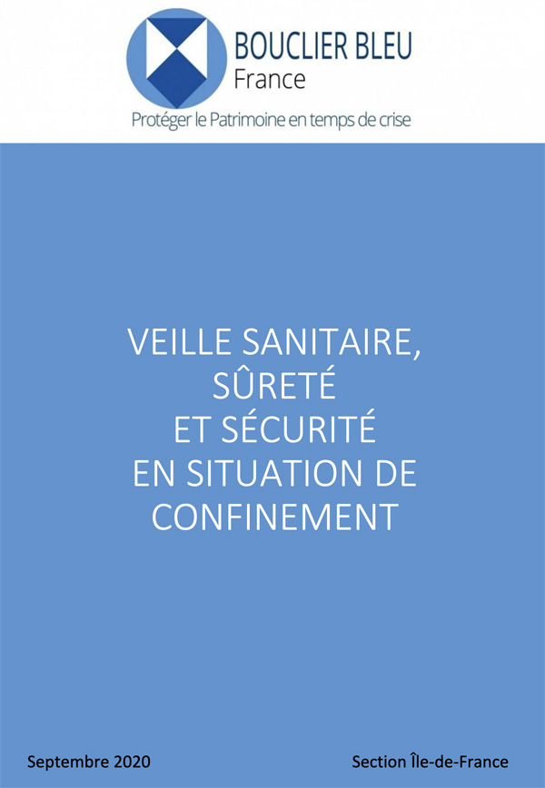 VEILLE SANITAIRE, SÛRETÉ ET SÉCURITÉ EN SITUATION DE CONFINEMENT