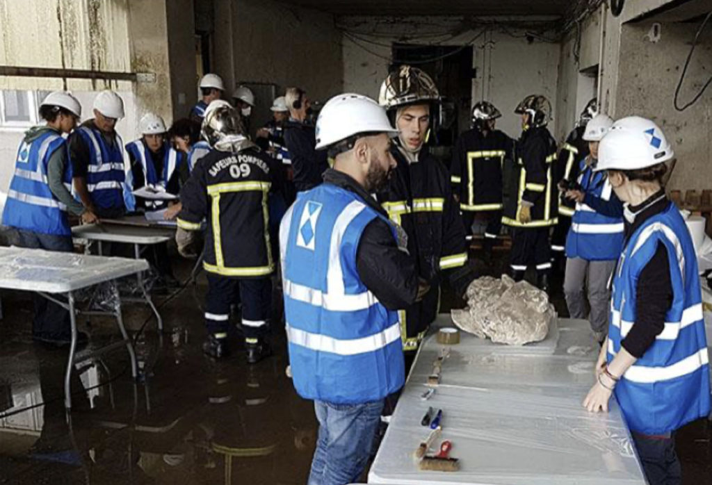 Exercice de simulation d'un sinistre organisé par le BbF